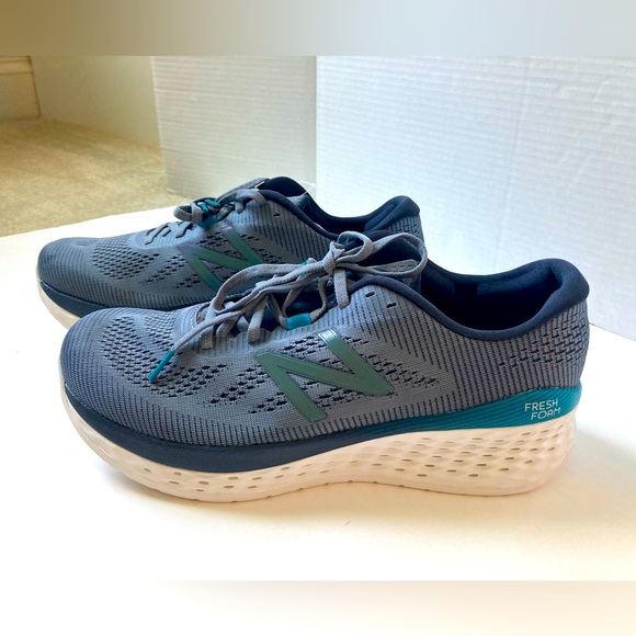 New New Balance Running Course Shoes 10.5 4E X Wide Gray/Blue MMORDO - Picture 9 of 11